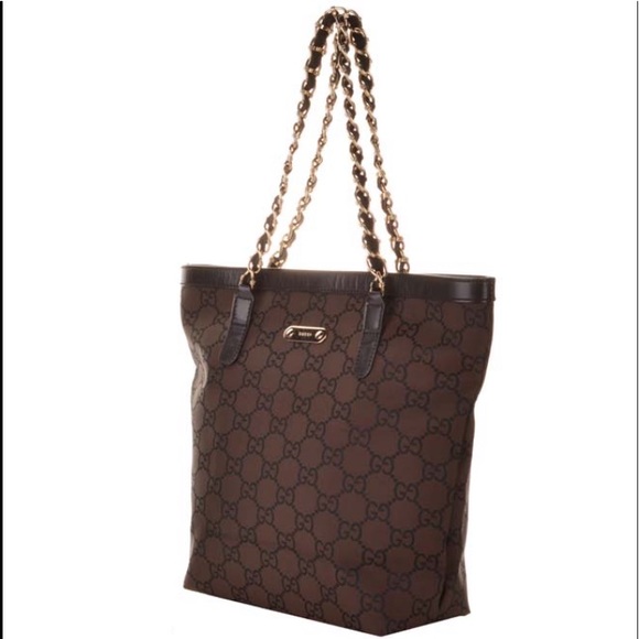 Gucci Monogram Tote w/Chain Strap - Picture 2 of 6